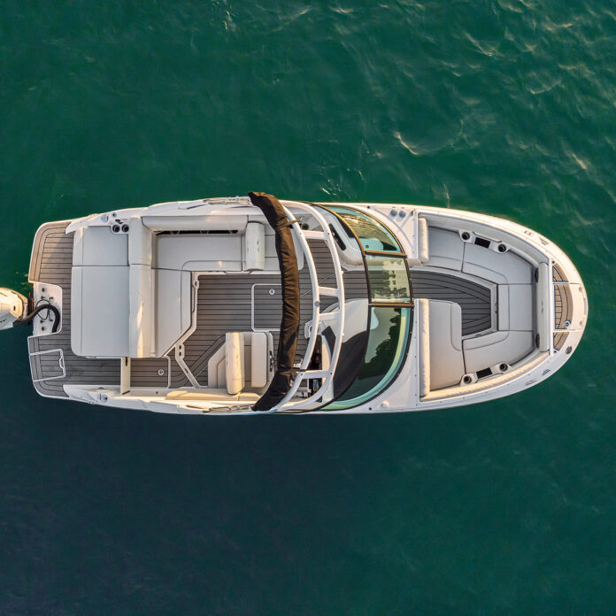 Aerial view of an SDX 230 Outboard