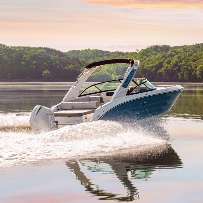 SDX 230 Outboard at sunset