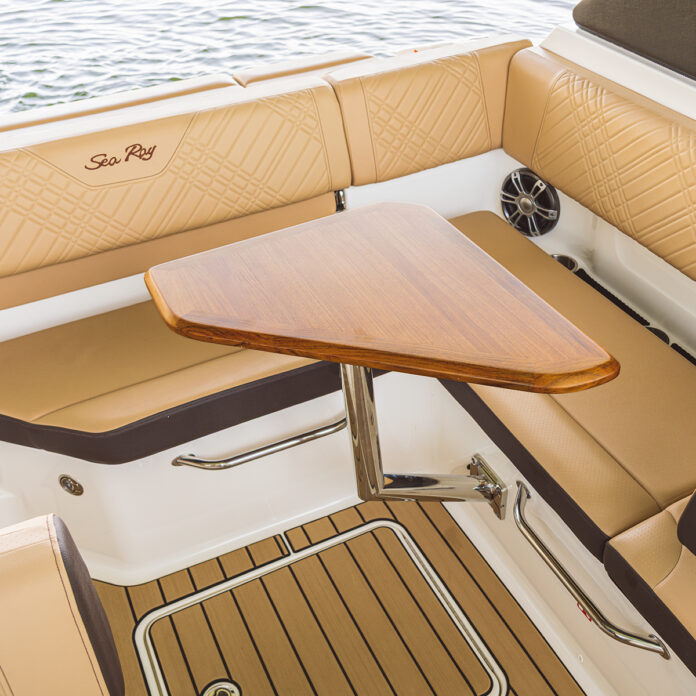 SDX 230 cockpit seating with table