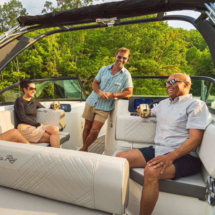 Friends aboard an SDX 230