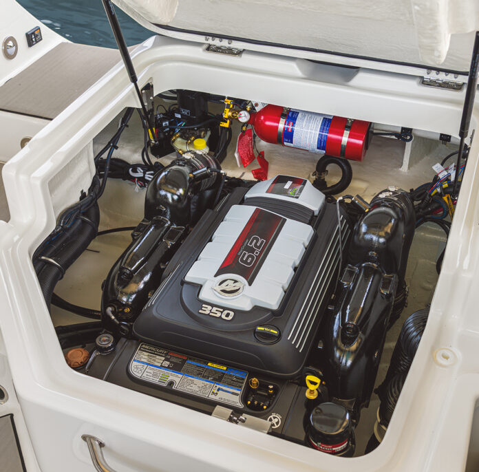 SDX 230 Surf engine compartment